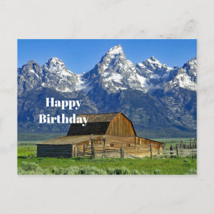 Cartes Postales Anniversaire De Montagne Originales Zazzle Fr