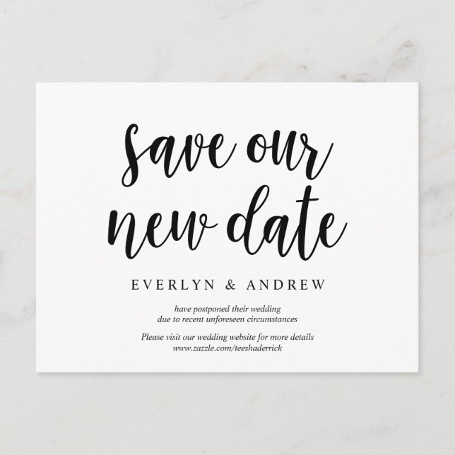 Carte Postale Rustic Farm, enregistrer notre nouvelle date, a re (Devant)