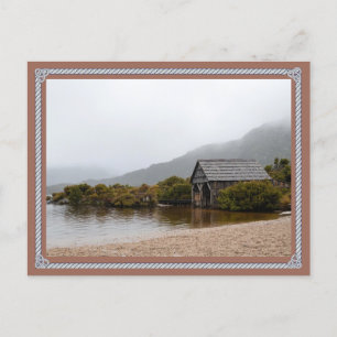 Carte Postale Rustic Lake Cabine -Tranquille paysa