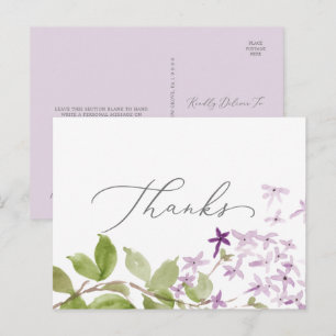 Carte postale Rustique Lilac Merci