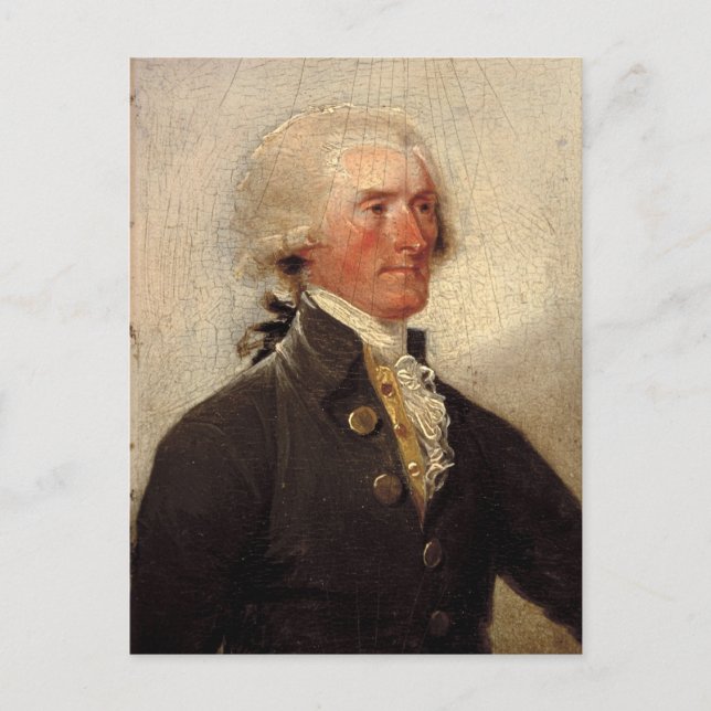 Carte Postale Rustique Thomas Jefferson Peinture (Devant)