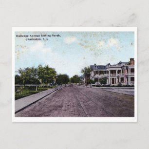 Carte Postale Rutledge Ave, Charleston SC Vintage
