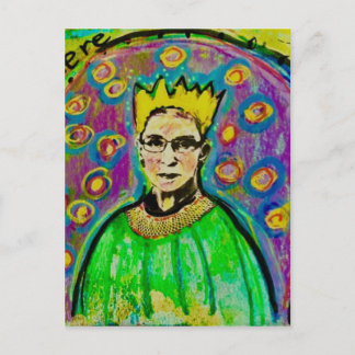 Carte postale RVB Ruth Baden Ginsburg - Rôle de ve