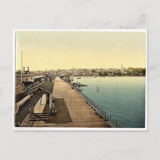 Carte Postale Ryde, de la jetée, Île de Wight, Angleterre, rare  (Devant)