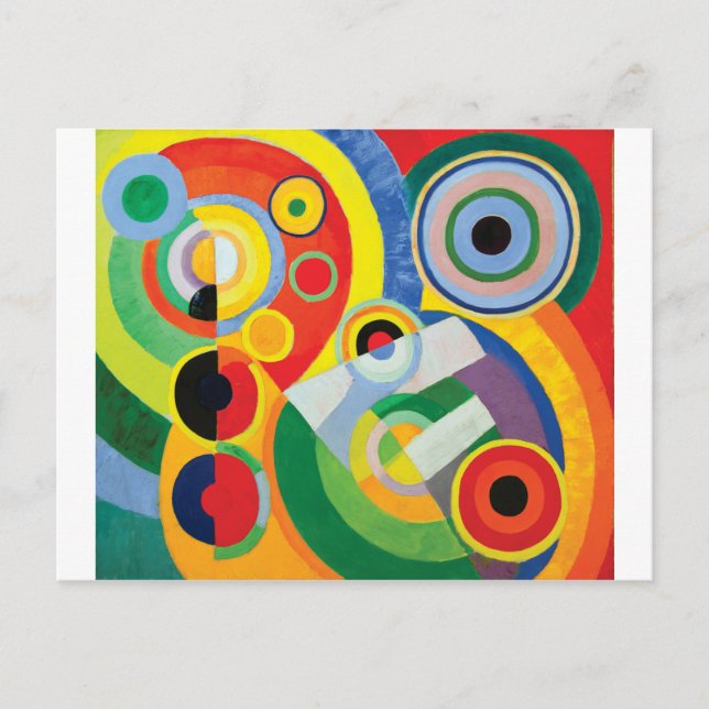 Carte Postale Rythme de la joie de vivre by Robert Delaunay (Devant)
