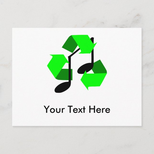 Carte Postale Rythme favori de la chanson (Devant)