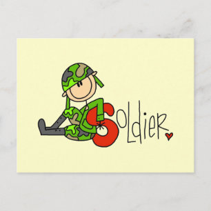 Carte Postale S est pour Soldat