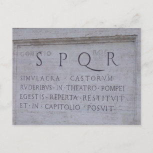 CARTE POSTALE S P Q R
