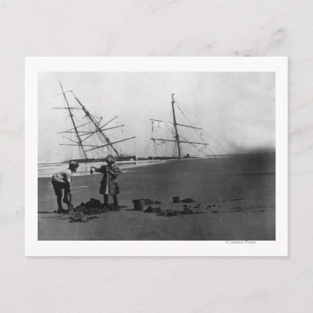 Carte Postale S.S. Alice McDonald Wreck Péninsule Ilwaco (Devant)