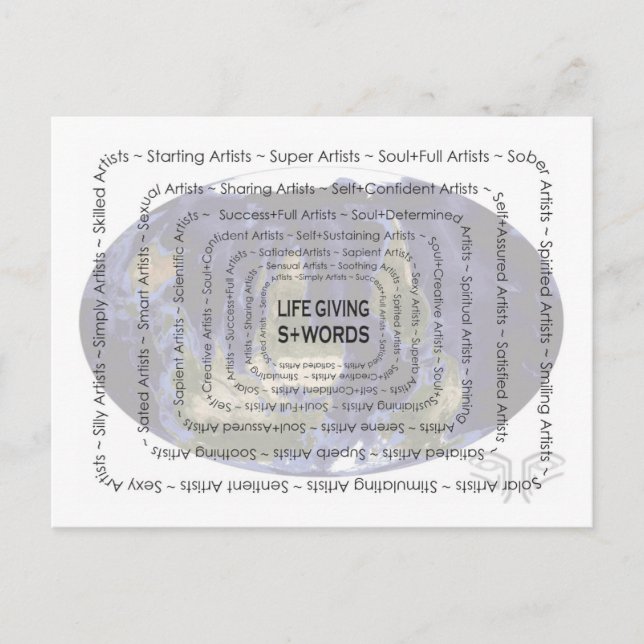 Carte postale S+Words Life Giving (Devant)