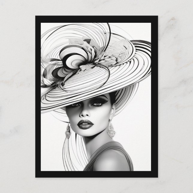 CARTE POSTALE SA COURONNE (NOIRE ET BLANCHE) #2 (Devant)