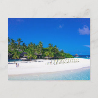 Carte postale Sa plage pour toutes les invatations