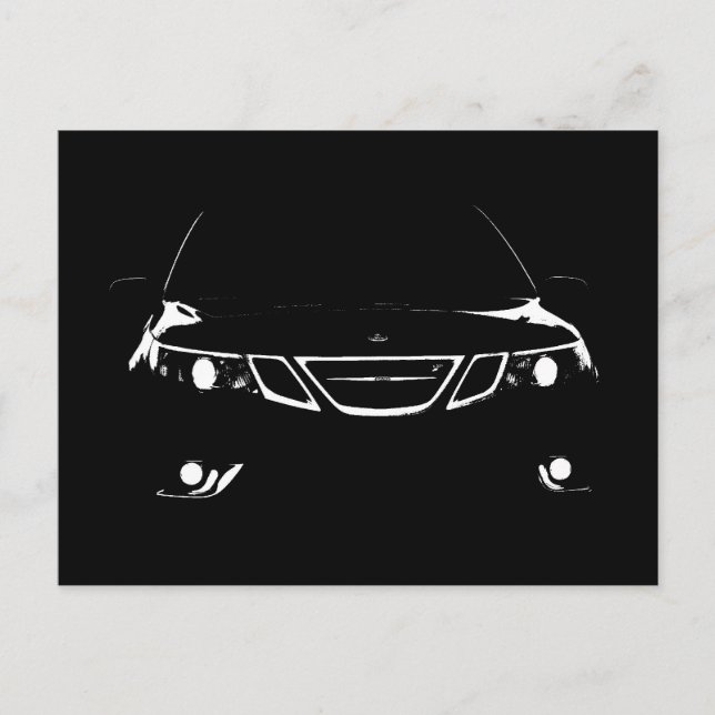 Carte postale Saab 9-3 Aero (Devant)