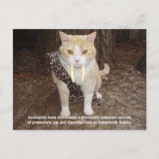 Carte Postale Sabertooth Bubba
