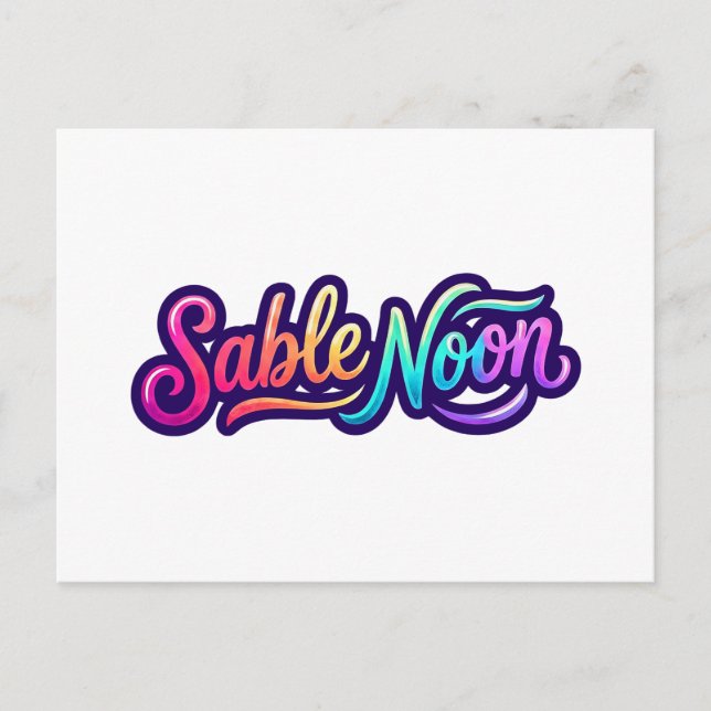 Carte Postale Sable Noon - Logo de base (Devant)