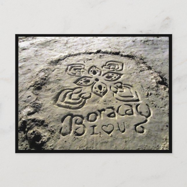 Carte Postale sables de Boracay (Devant)