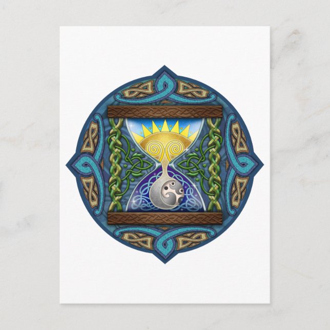 Carte Postale Sablier celtique (Devant)