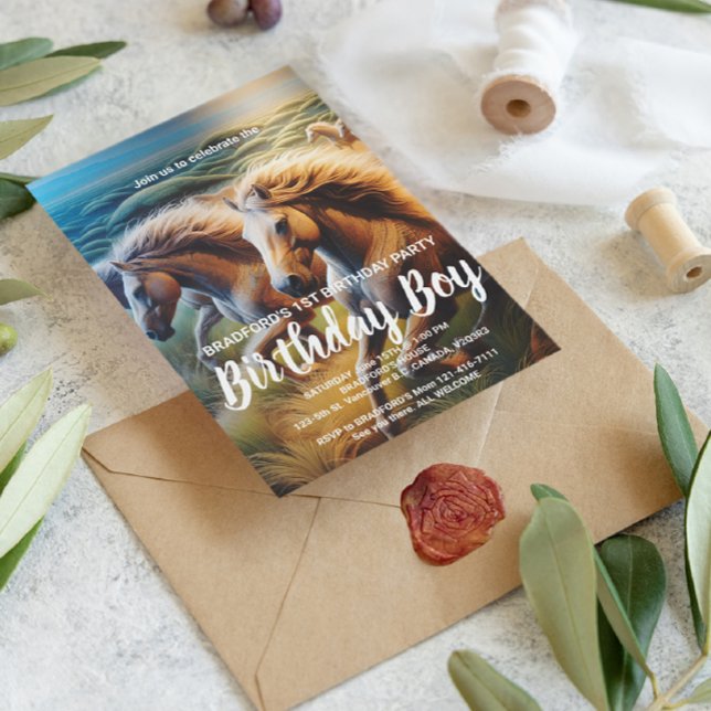 Carte Postale Sabots Tonnants : Un troupeau de chevaux en mouvem (Créateur téléchargé)