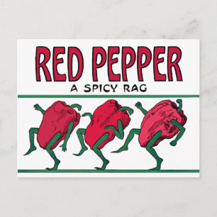 Carte Postale Sac à poivre rouge