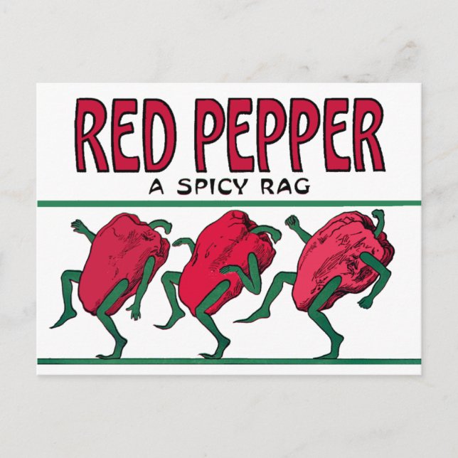 Carte Postale Sac à poivre rouge (Devant)