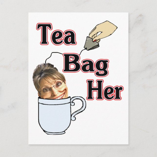 Carte Postale sac à thé (Devant)