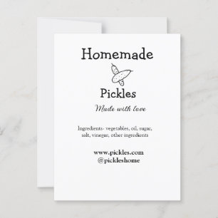 Carte Postale Sachets maison faits avec amour ajouter texte site