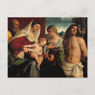 Carte Postale Sacra Conversation avec SS. Catherine, Sebastian