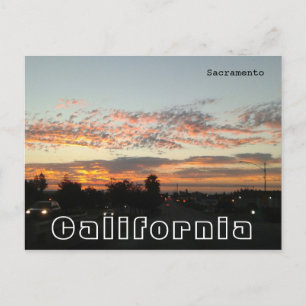 Carte Postale Sacramento California - Trafic en soirée