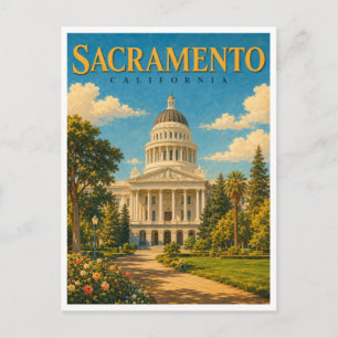 Carte Postale Sacramento Californie Dôme du Capitole GeoSaga
