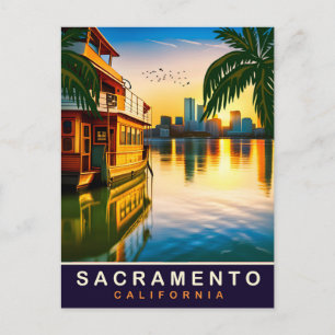 Carte Postale Sacramento, Californie, Front de mer,, Voyage