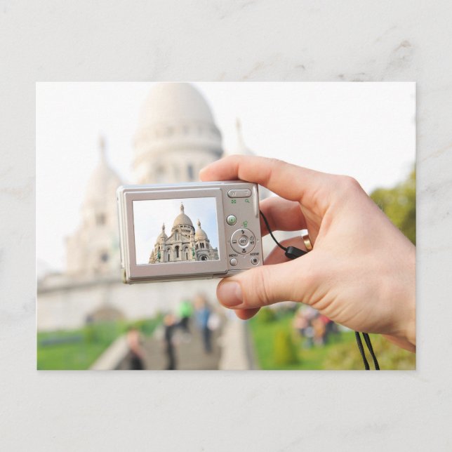 Carte Postale Sacre-Coeur à Paris (Devant)