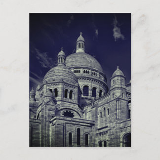 Carte Postale Sacre Coeur Bleu Paris Europe Voyage