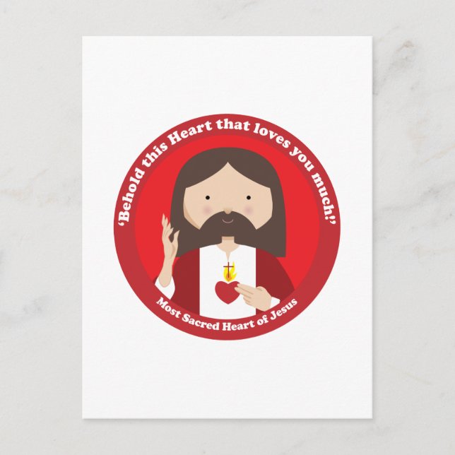 Carte Postale Sacré Coeur de Jésus (Devant)