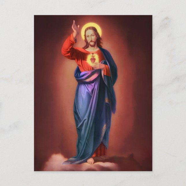 Carte Postale Sacré Coeur de Jésus-Christ (Devant)