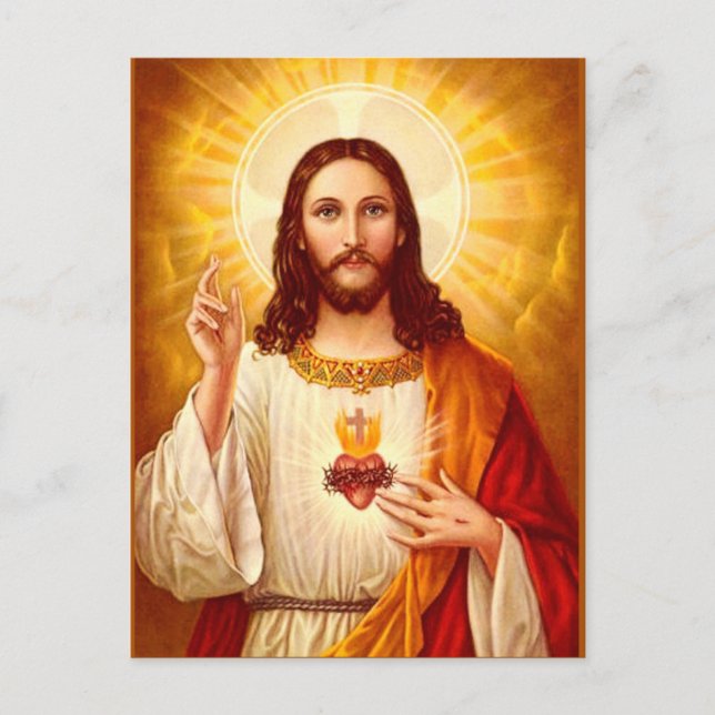Carte Postale Sacred Heart of Jesus Christ Postcard (Devant)