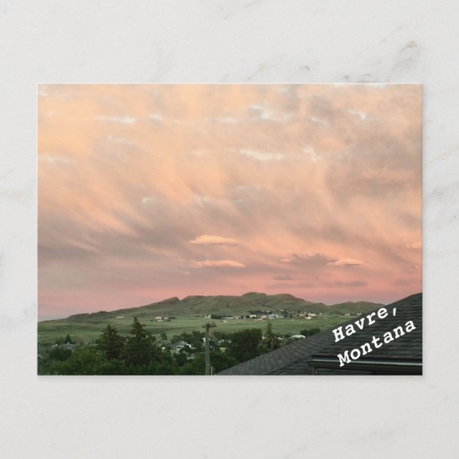 Carte Postale Saddle Butte, Havre, Montana (Devant)