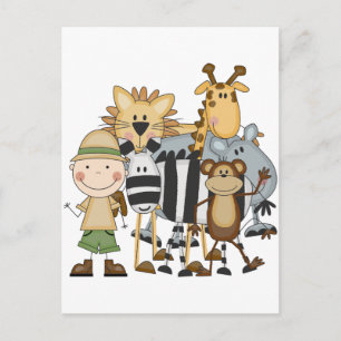 Carte Postale Safari Boy Tshirts and Gifts
