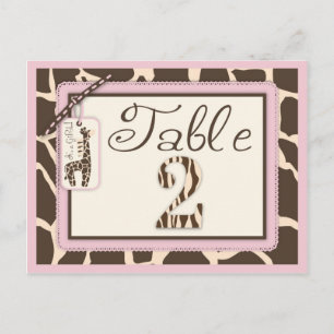 Carte postale Safari Girl Table 2