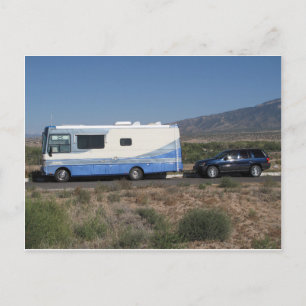 Carte Postale Safari Trek 1999 Blue Classic RV Motorhome