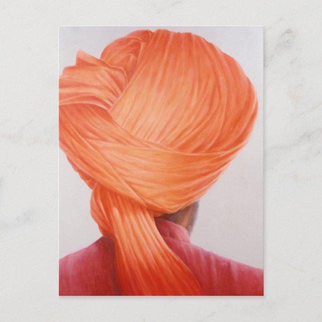 Carte Postale Saffron Turban (Devant)