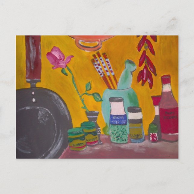 Carte Postale Safran et piments (Devant)