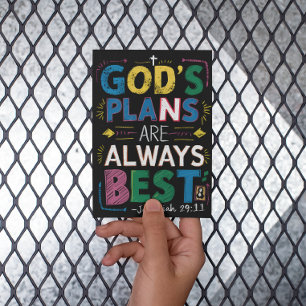 Carte Postale Sagesse divine : les plans de Dieu sont toujours l