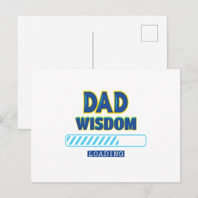 Carte Postale Sagesse Papa Chargement (Devant / Derrière)