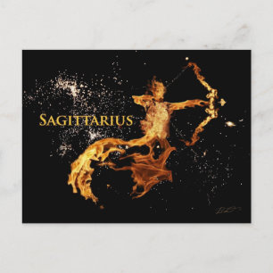 Carte postale Sagittarius - Symboles Zodiaques