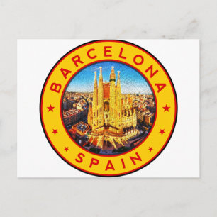 Carte Postale Sagrada Familia Barcelone