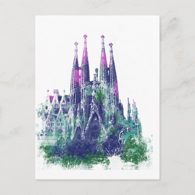 Carte Postale Sagrada Familia Barcelone (Devant)