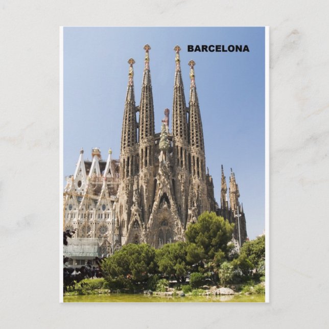 Carte Postale Sagrada Familia Barcelone Espagne (Devant)