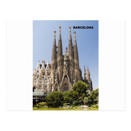 Carte Postale Sagrada Familia Barcelone Espagne Zazzle Fr