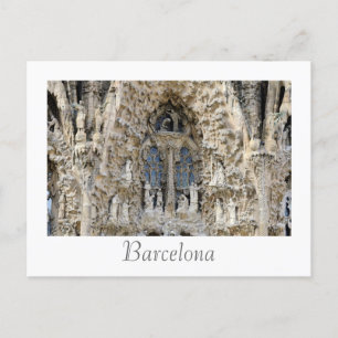 Carte Postale Sagrada Familia. Façade de la crèche.