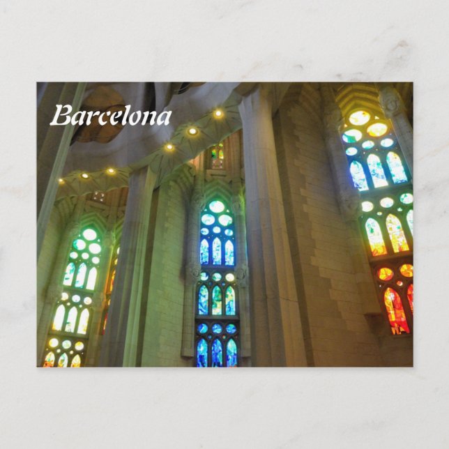 Carte Postale Sagrada Familia Interior (Devant)